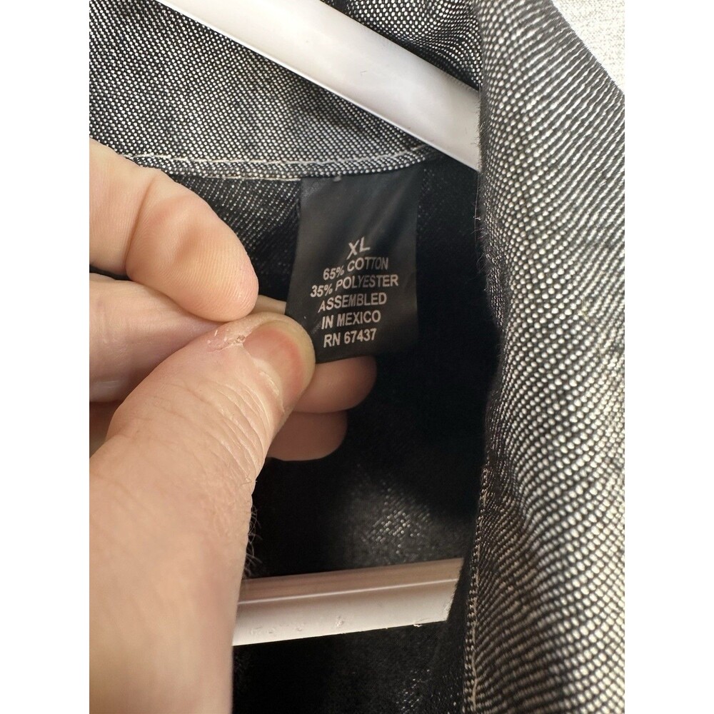 Vintage Ralph Lauren Polo Jeans Co Denim Trucker Jacket Metallic Silver Men’s XL - Picture 6 of 7